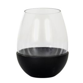 Neris Candle Holder With Glass Goblet - Large