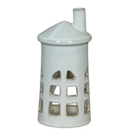 BEACON Medium Lighthouse Tealight Holder - White