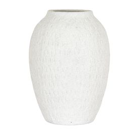 OBSIDIAN Medium Tall Vase - White