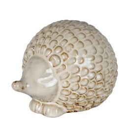 CELESTE Ceramic Round Medium Hedgehog - White