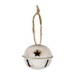 FERRO Metalic Bell Decoration - White
