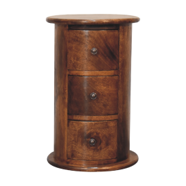 MINTO I Oak Finish Chest of Drawers - Small-sized, 3 Drawers, Ready Assembled