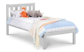 Luna Single Pine Bed - Grey