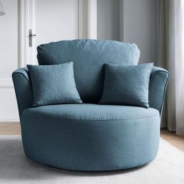 CHARMAINE Swivel Chair - Teal
