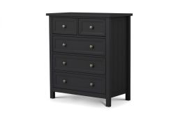 Grey Chest of Drawers - MALTON I Medium Chest 5 Drawers