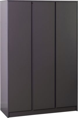 MALDEN 3 Door Wardrobe Grey - 115cm