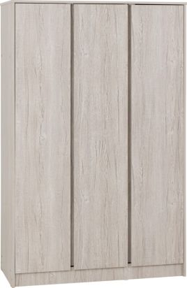 MALDEN 3 Door Wardrobe Light Oak - 115cm