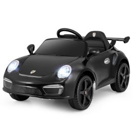 MVARO Licensed Porsche Electric Vehicle 12V Kids Ride on Car with Remote Control-Black