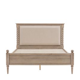 STONELEIGH Kingsize Wooden Bedframe - Light Oak