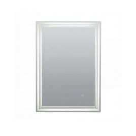 70 x 50cm LED Rectangular Wall Bathroom Mirror with Anti-fog
