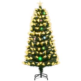 Pre-lit Fibre Optic Christmas Tree with 8 Modes - 150 cm