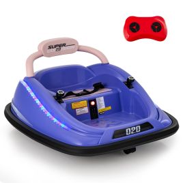 AFI Electric Bumper Car with Remote Control for Kids-Purple