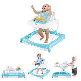 GLOWSORA Toddler Activity Center Push Walker with 3 Adjustable Heights-Green