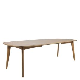 YELLOR Oval-Shape Extendable Dining Table - Light Oak