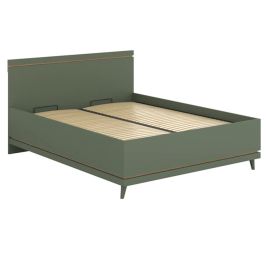 NORA EU King Size Fabric Ottoman Storage Bedframe - Green