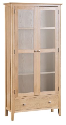 Norwich Display Cabinet - Oak