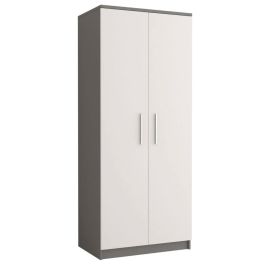 ORMISTON 2 Door Wardrobe Grey Matt - 80cm