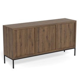 PALATIO Sideboard with 3 Doors - Smoked Oak