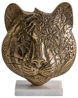 REETON Metal Tiger Figurine - Gold