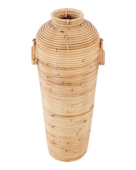 Decorative Vase ELATIA Rattan 50 cm Natural