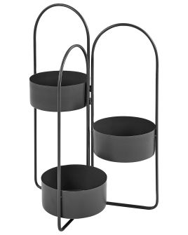 Plant Stand COLUTENA Metal 56 cm Black