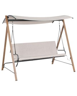 HOLMSBURY Metal Patio Swing - Beige