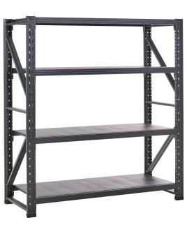 DARTWELL Garage Shelving Metal 200 cm - Black
