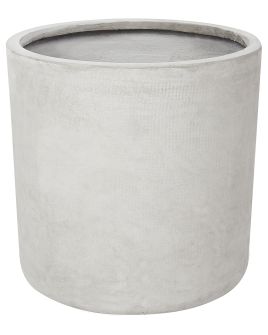 Plant Pot MESSENE Ceramic 41 cm Light Grey