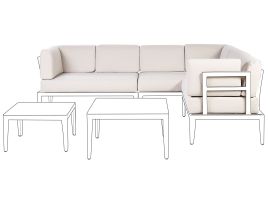 Outdoor Cushion Cover Set RIMA III Light Beige
