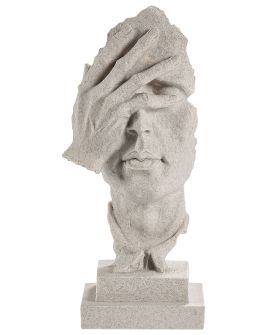 PUMUALA Figurine Face Grey