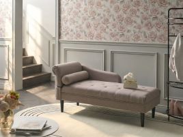 CAMAXO Fabric Left Hand Chaise Longue - Taupe