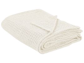 Bedspread CHAGYL Cotton 220 x 240 cm Light Beige