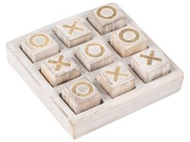 BURLINGHAM Tic-Tac-Toe Game Mango Wood - Beige