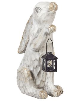 Garden Figurine Rabbit GERLAND Ceramic Off-White