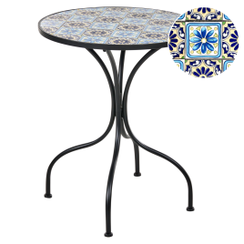 AGGIUSON Metal Garden Table - Black