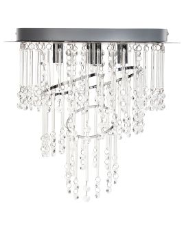 Chandelier ESMELLE L Crystal Silver