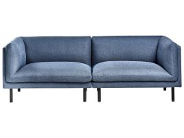 OVRGOD Fabric 3 Seater Sofa - Dark Blue
