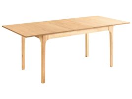 NORBURY Wooden Extending Rectangular Dining Table - Brown