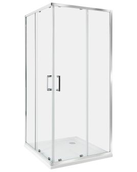 Shower Enclosure TELA 90 x 90 x 185 cm Silver