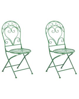 VEYRO Garden Chairs Set of 2 - Green