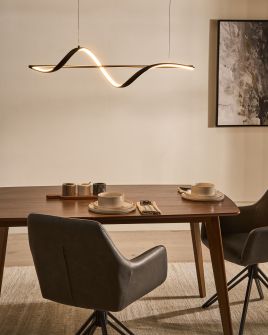 MAMAXO LED Pendant Lamp with Dimmer - Black
