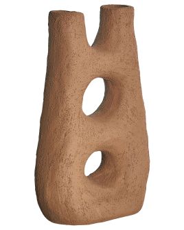 Flower Vase UARU Stoneware 27 cm Brown