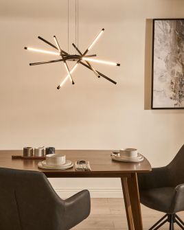 MANUFA LED Pendant Lamp with Dimmer - Black