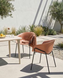 GACOVI Garden Chairs Set of 2 - Brown