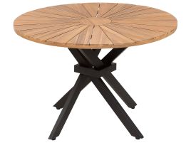 Acacia Garden Dining Table Diameter 110 cm Light Wood CISSONE