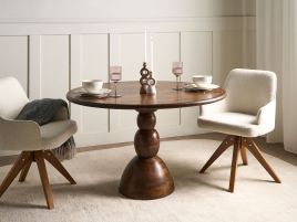 DENTARO Dining Table - Dark Oak