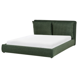 BAJONA Kingsize Fabric Waterbed - Dark Green