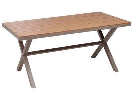 Aluminium Garden Table 160 x 90 cm Taupe TIANO