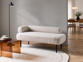 GRINDWELL Boucle Left Hand Chaise Longue - Off White