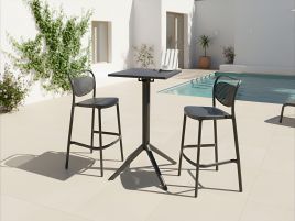 BIQERO Garden Bar Table - Black